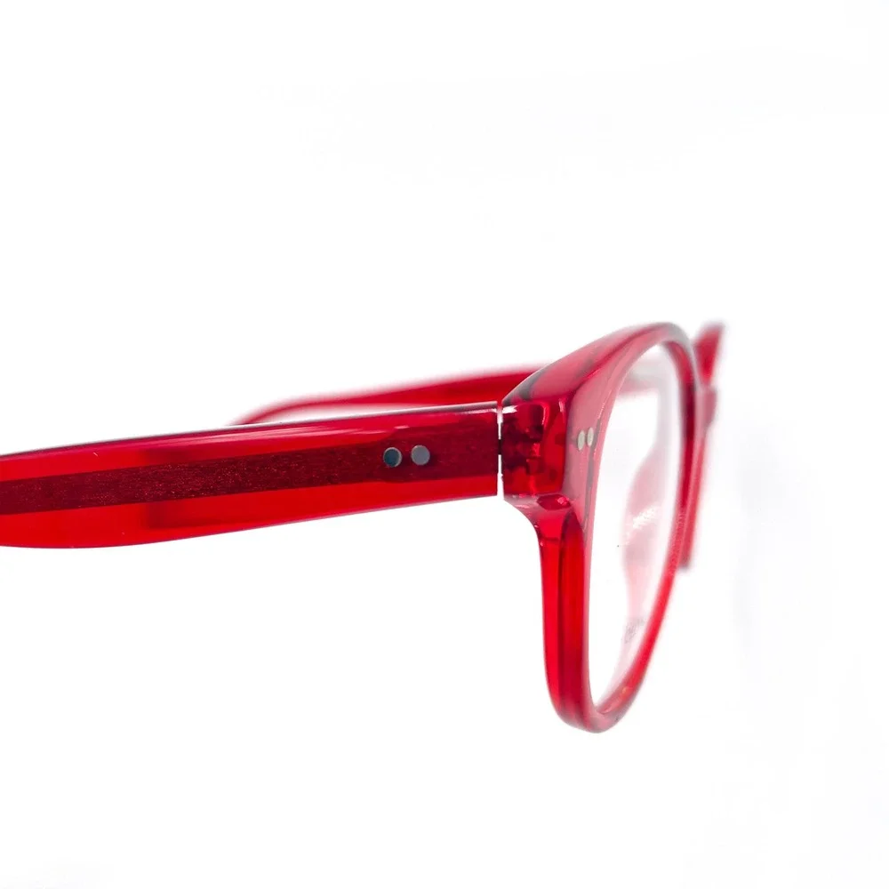 Celine‎ Red Acetate Eyeglasses Frames CL50007i Full Rim Transparent Italy